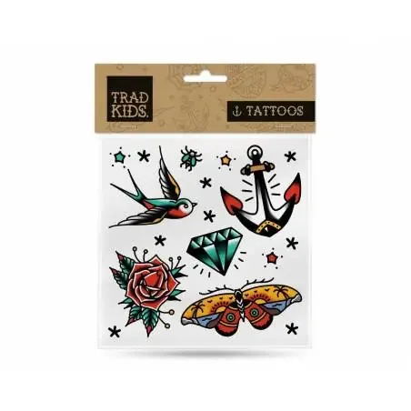 Tatuajes Temporales con tintes vegetales SAILOR- TRADITIONAL KIDS