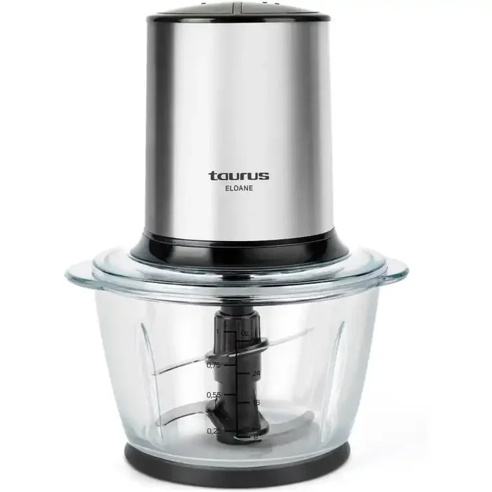 Taurus Eloane – Picadora de alimentos, 400W, 1L capacidad, doble cuchilla de inox apto lavavajillas