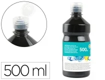 Tempera Liquida Liderpapel Escolar 500 Ml Negro 59210
