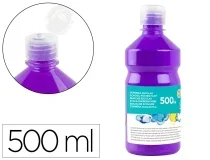 Tempera Liquida Liderpapel Escolar 500 Ml Violeta 59202