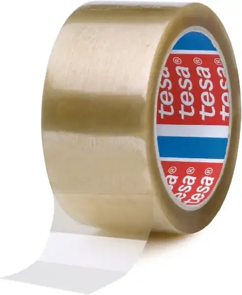 Tesa 4089 Precinto de Embalar 50mm x 132 Metros – Fabricado en Polipropileno – Adhesivo de Caucho Natural – Transparente (6 uds)