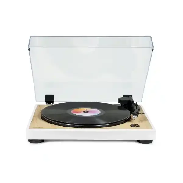 Thomson TT301 Giradiscos Preamplificado – Funcion Parada Automatica – Color Madera/Blanco
