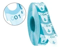 Tickets Turnomatic 31×67 Mm Color Azul Rollo 4000 Tickets Meto 39649150