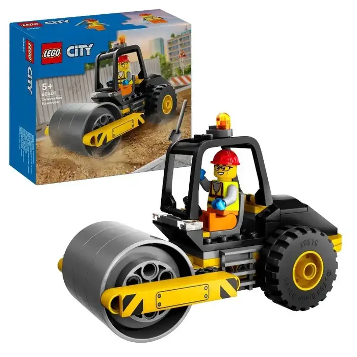 Tienda de juguetes Apisonadora LEGO City Great Vehicles 60401 contiene 78 piezas – edad apartir de 5+ años