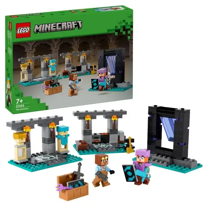 Tienda de juguetes La Armería LEGO Minecraft 21252 contiene 203 piezas – edad apartir de 7+ años