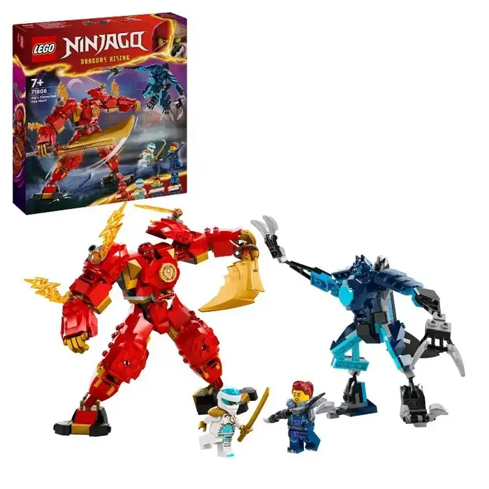 Tienda de juguetes Meca Elemental del Fuego de Kai LEGO NINJAGO 71808 contiene 322 piezas – edad apartir de 7+ años