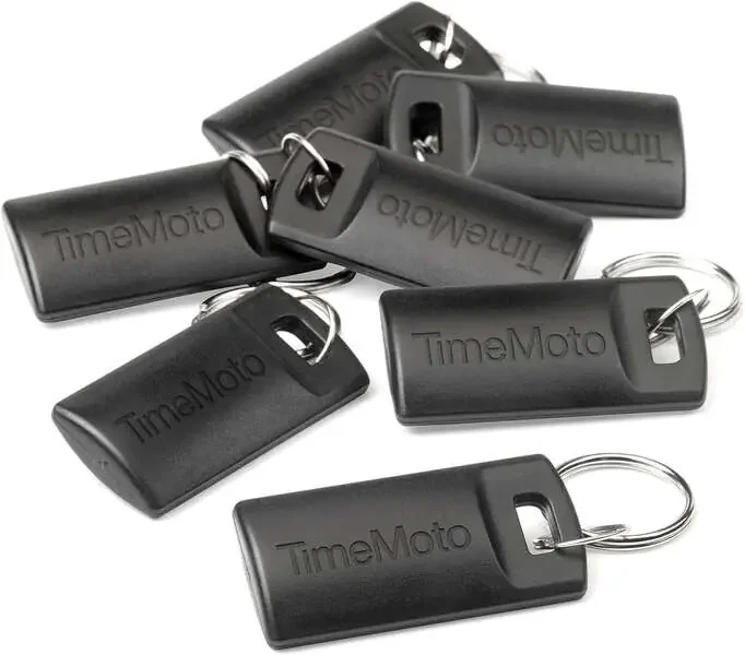 Timemoto RF-110 Pack 25 Llaveros RFID – Compacto – Facil Fichaje – Compatible con Terminales Timemoto