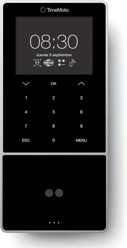 Timemoto TM-838 SC – Reconocimiento Facial y RFID – Gestion Completa de Horarios – Almacenamiento de hasta 100.000 Registros – Configuracion Sencilla – Control Horario en Tiempo Real
