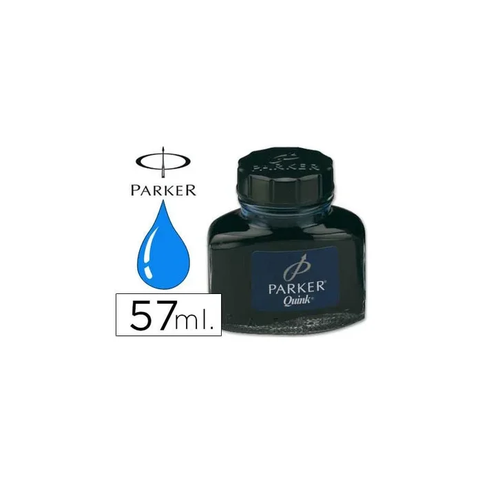 Tinta estilografica parker azul real bote 57 ml