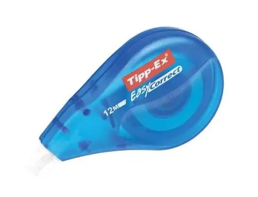 Tipp-Ex Easy Correct Expositor de 10 Cintas Correctoras 4.2mm x 12m – Resistente – Escritura Instantanea (10 uds)