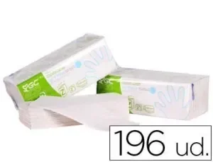 TOALLA DE PAPEL MANO ENGARZADA ECOLOGICA XTRASEC 20X23 CM 2 CAPAS PAQUETE CON 196 UNIDADES