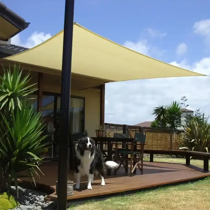 Toldo Vela Sombra Jardin Cuadrada 5.0×5.0 metros Beige