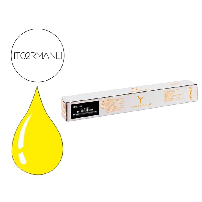 Toner kyocera tk-8525y amarillo para taskalfa 4052ci (1t02rmanl0)