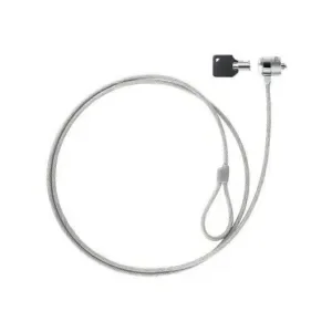 TOOQ CABLE DE SEGURIDAD UNIVERSAL CON LLAVE PARA PORTATILES – ACERO 4.5MM – LONGITUD 1.50M