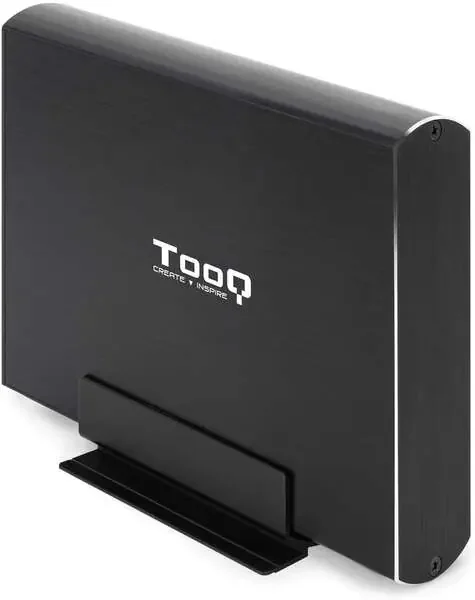 Tooq Carcasa Externa HDD 3.5″ SATA USB 3.0/3.1 Gen1 con Soporte – Color Negro