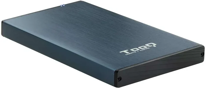 Tooq Carcasa Externa HDD/SDD 2.5″ hasta 9,5mm SATA USB 3.0 – Color Azul Marino Metalizado