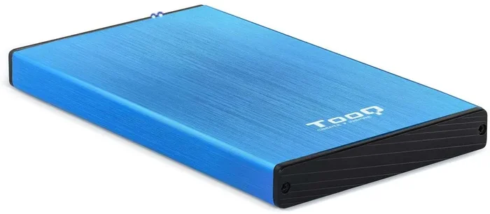 Tooq Carcasa Externa HDD/SDD 2.5″ hasta 9,5mm SATA USB 3.0 – Color Azul