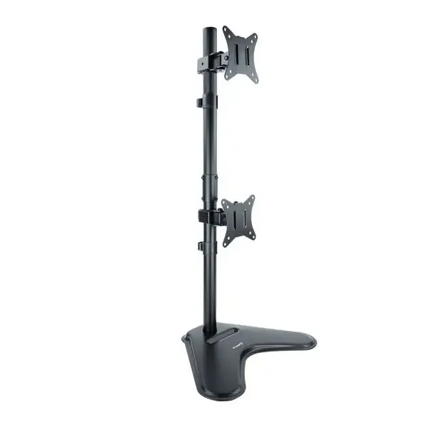 Tooq Soporte de Mesa para 2 Monitores en Vertical de 17″-32″ – Giratorio e Inclinable – Peso Max 9kg x Brazo – VESA 100x100mm