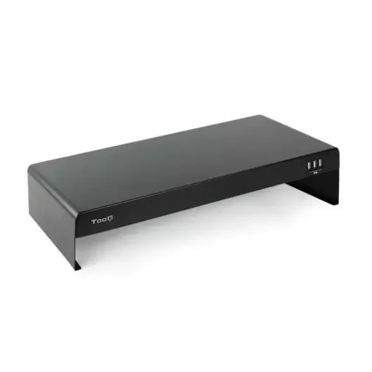 Tooq Soporte Elevador para Monitor o Portatil – 3x USB 2.0 – Peso Max. 20kg – Color Negro