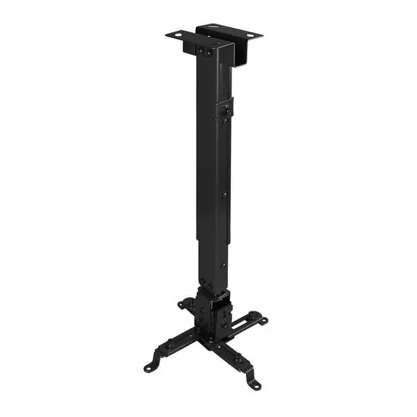 Tooq Soporte Universal de Techo para Proyector – Inclinable y Giratorio – Peso Max 20Kg – Color Negro