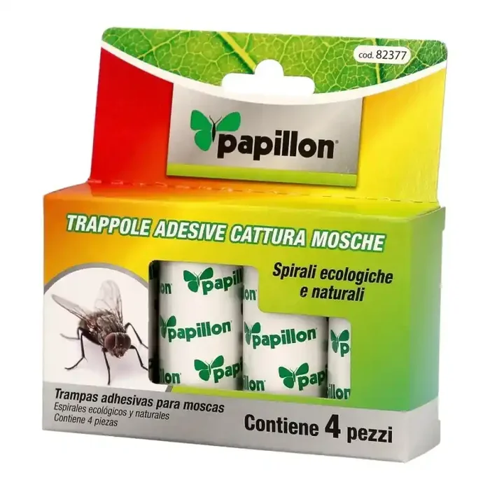 Trampa Para Moscas (4 Unidades) Atrapamoscas, tiras atrapamoscas, tiras pegamento moscas / insectos
