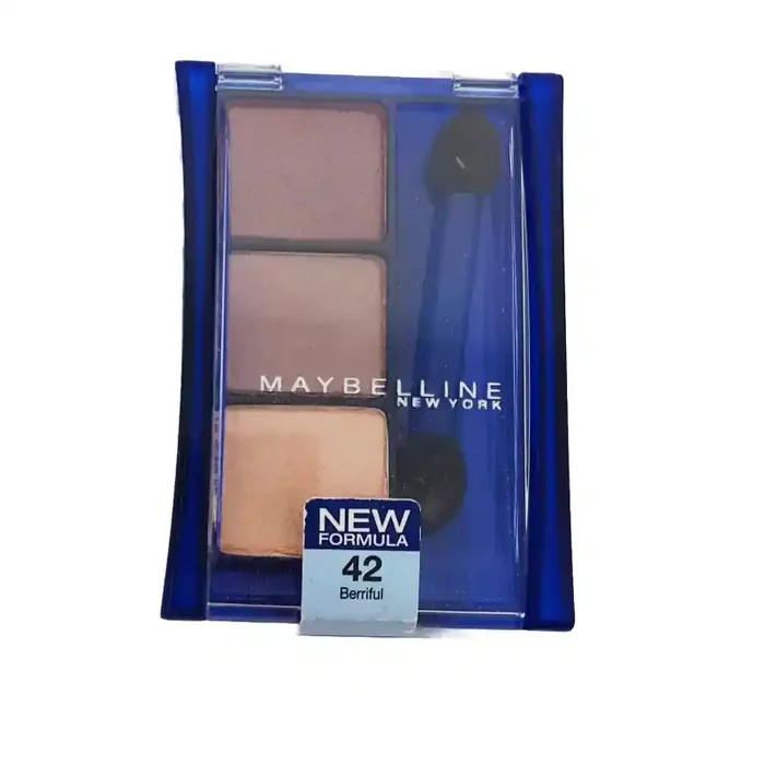 Trio sombra de ojos Maybelline Classic Look Expert Wear Trio color 42 Berriful incluye brocha 3,6g
