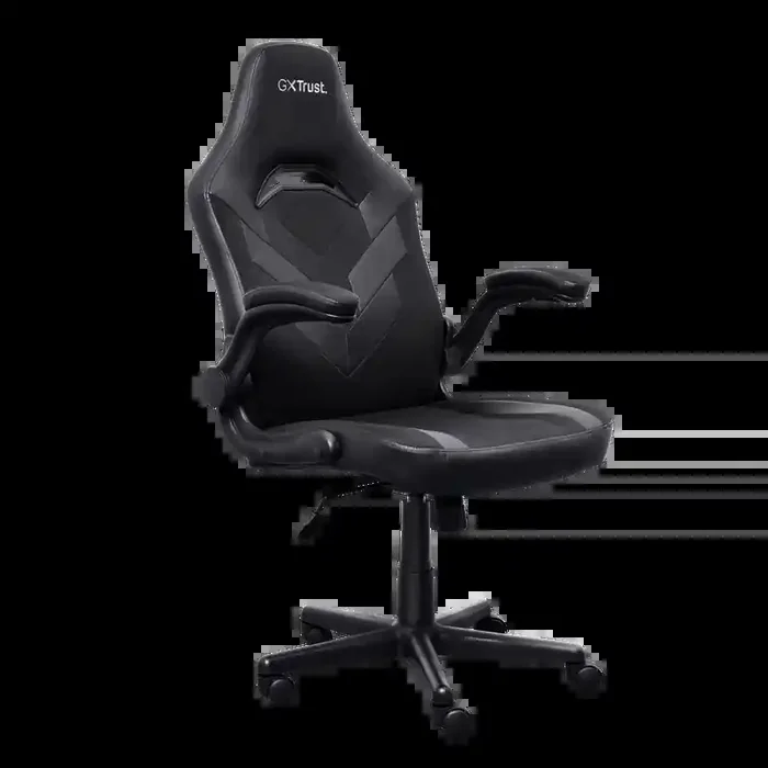 Trust GXT 703 Riye Silla Gaming – Reposabrazos – Ruedas de Nylon – Piston de Gas Clase 4 – Base Metal – Peso Max. 140Kg – Color Negro