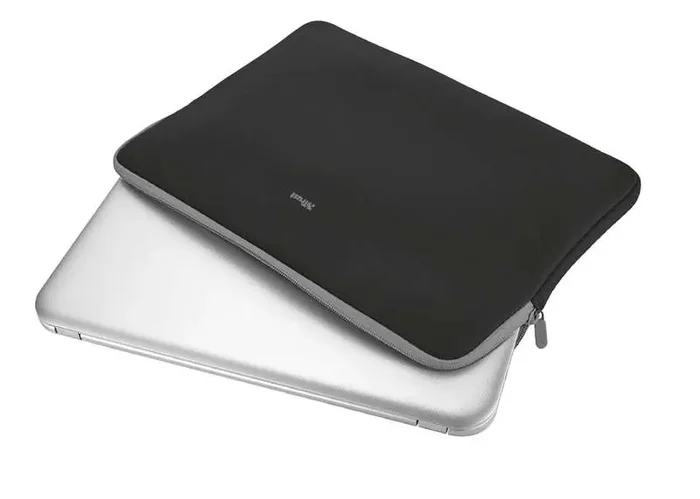 Trust Primo Funda para Portatiles hasta 15.6″ – Compartimento Acolchado – Suave y Ligera – Neopreno Viscoelastico – Color Negro