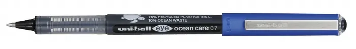 Uni-ball Eye Ocean Care UB-157ROP Boligrafo de Tinta Liquida – Punta de Bola 0.7mm – Trazo 0.5mm – Tinta Resistente al Agua y Luz – Color Negro (12 uds)