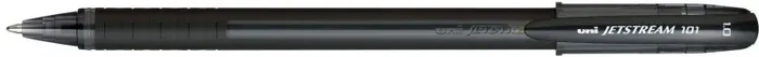 Uni-ball JetStream SX-101-10 Boligrafo de Tinta – Punta de Bola 1mm – Tinta de Secado Instantaneo – Ideal para Zurdos – Color Negro (12 uds)