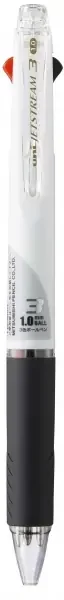 Uni-ball JetStream SXE3-400-10 Boligrafo Multiple – Punta de Bola 1mm – Tinta Resistente al Agua y Luz – Secado Instantaneo – Ideal para Zurdos – Color Blanco (10 uds)