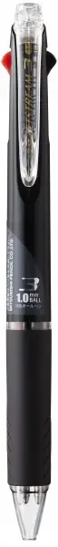 Uni-ball JetStream SXE3-400-10 Boligrafo Multiple – Punta de Bola 1mm – Tinta Resistente al Agua y Luz – Secado Instantaneo – Ideal para Zurdos – Color Negro (10 uds)