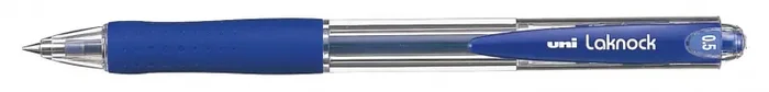 Uni-ball Laknock SN-100(05) Boligrafo de Tinta Base Aceite – Punta de Bola 0.5mm – Tinta Suave y Duradera – Capacidad de Carga Superior – Color Azul (12 uds)