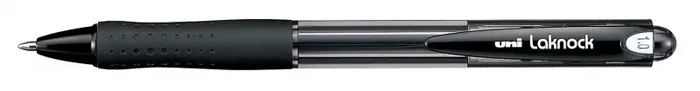 Uni-ball Laknock SN-100(10) Boligrafo de Tinta Base Aceite – Punta de Bola 1mm – Tinta Suave y Duradera – Cuerpo de Plastico – Color Negro (12 uds)