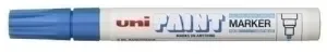 UNI-BALL PX-20 PAINT MARKER – MARCADOR DE PINTURA – PUNTA ACRILICA DE BALA 2.2-2.8MM – PERMANENTE EN TODAS LAS SUPERFICIES – RESISTENTE A LUZ Y AGUA – COLOR AZUL CLARO