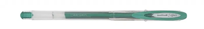 Uni-ball Signo Noble Metal UM-120NM Boligrafo de Tinta Gel – Punta de Bola 0.8mm – Tinta Resistente al Agua y Luz – Escribe en Papel Negro y Blanco – Color Verde (12 uds)