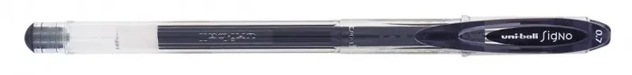 Uni-ball Signo UM-120 Boligrafo de Tinta Gel – Punta de Bola 0.7mm – Tinta Resistente al Agua y Luz – Color Negro (12 uds)