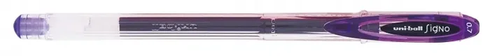 Uni-ball Signo UM-120 Boligrafo de Tinta Gel – Punta de Bola 0.7mm – Tinta Resistente al Agua y Luz – Color Violeta (12 uds)