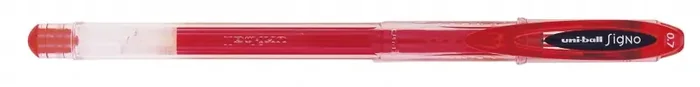 Uni-ball Signo UM-120 Roller de Tinta Gel – Punta de Bola 0.7mm – Tinta Resistente al Agua y Luz – Color Rojo (12 uds)