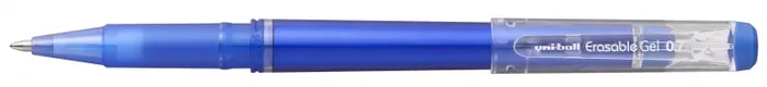 Uni-ball UF-222 Roller de Gel Borrable – Punta de Bola 0.7mm – Tinta Termosensible – Doble Goma de Borrado – Color Azul (12 uds)