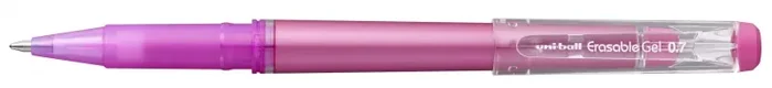 Uni-ball UF-222 Roller de Gel Borrable – Punta de Bola 0.7mm – Tinta Termosensible – Doble Goma Borradora – Color Rosa (12 uds)