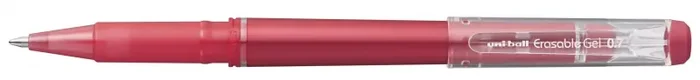 Uni-ball UF-222 Roller de Gel Borrable – Punta de Bola 0.7mm – Tinta Termosensible – Doble Goma de Borrado – Color Rojo (12 uds)