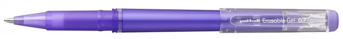 Uni-ball UF-222 Roller de Gel Borrable – Punta de Bola 0.7mm – Tinta Termosensible – Doble Goma de Borrado – Color Violeta (12 uds)