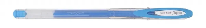 Uni-ball UM-120AC Signo Angelic Boligrafo de Tinta Gel – Punta de Bola 0.7mm – Tinta Resistente al Agua y Luz – Escribe en Papel Negro y Blanco – Color Azul (12 uds)