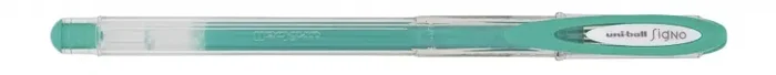 Uni-ball UM-120AC Signo Angelic Boligrafo de Tinta Gel – Punta de Bola 0.7mm – Tinta Resistente al Agua y Luz – Escribe en Papel Negro y Blanco – Color Verde (12 uds)