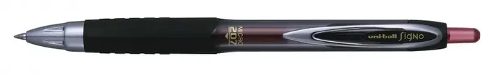 Uni-ball UMN-207 MICRO Roller de Tinta – Punta de Bola 0.5mm – Grip de Caucho Antifatiga – Tinta Pigmentada Resistente a Luz y Agua – Color Rojo (12 uds)