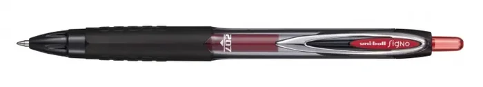 Uni-ball UMN-207E Roller de Tinta – Punta de Bola 0.7mm – Grip de Caucho Antifatiga – Tinta Pigmentada Resistente a Luz y Agua – Color Rojo (12 uds)
