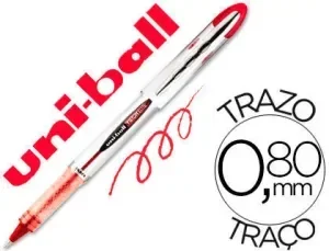 UNI-BALL VISION ELITE UB-200 ROLLERBALL DE TINTA LIQUIDA – PUNTA DE BOLA 0.8MM – SISTEMA ANTIFUGAS PARA VIAJES – COLOR VINO