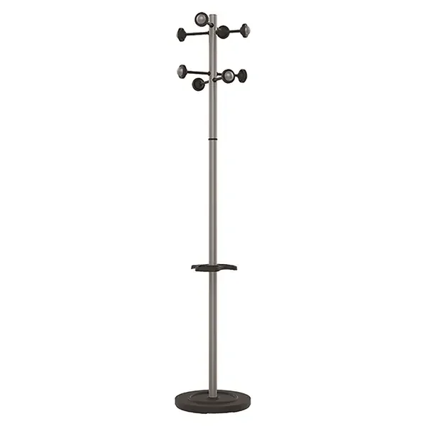 Unilux Perchero Accueil – Elegante Diseño Moderno – Resistente y Duradero – Ideal para Colgar Abrigos y Accesorios – Color Gris Metalizado