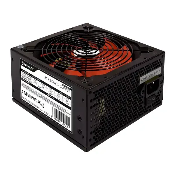 Unykach ATX 550W Gaming Fuente de Alimentacion 550W ATX 2.3 – PPFC – Ventilador 140mm